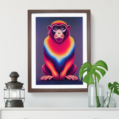 Vibrant Monkey - Single Picture Frame Print