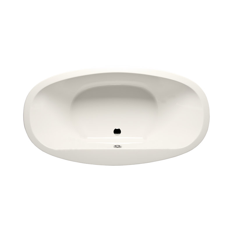 Pipeline 67" x 36" Drop In Whirlpool Acrylic Bathtub, Biscuit