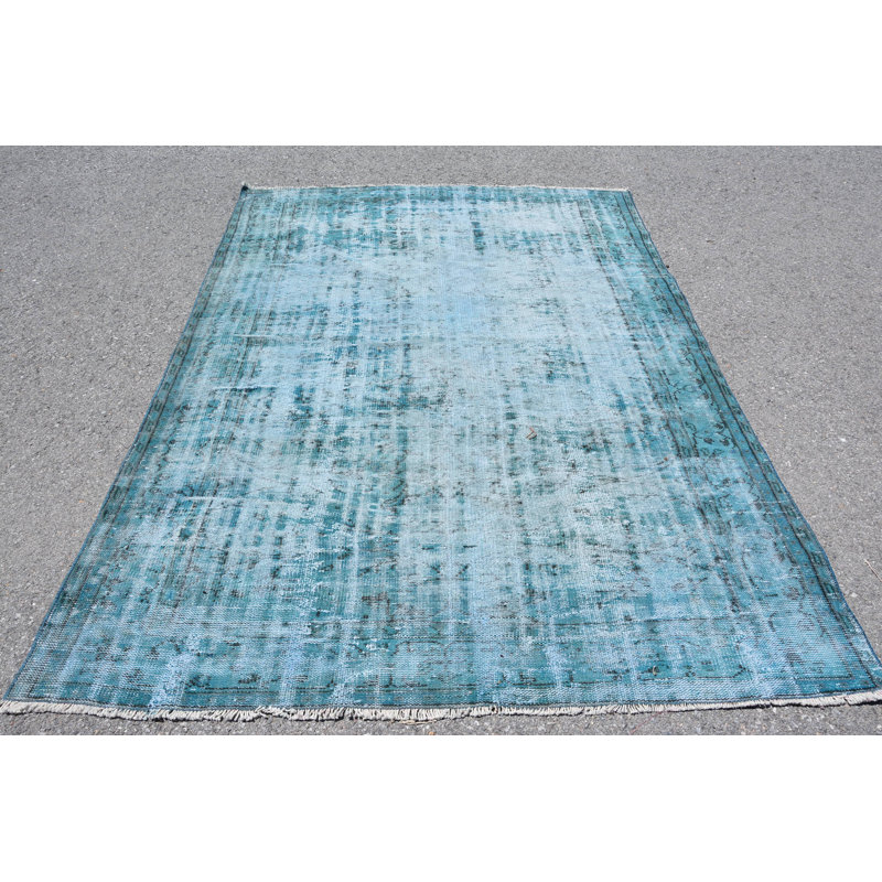 Tapis 5,7 x 8,3 pi, tapis tissé à la main, tapis turcs, tapis géométrique, tapis rétro, tapis marocain blanc