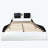 Upholstered Platform Bed Frame with led, Bluetooth connection to play music control-146953080