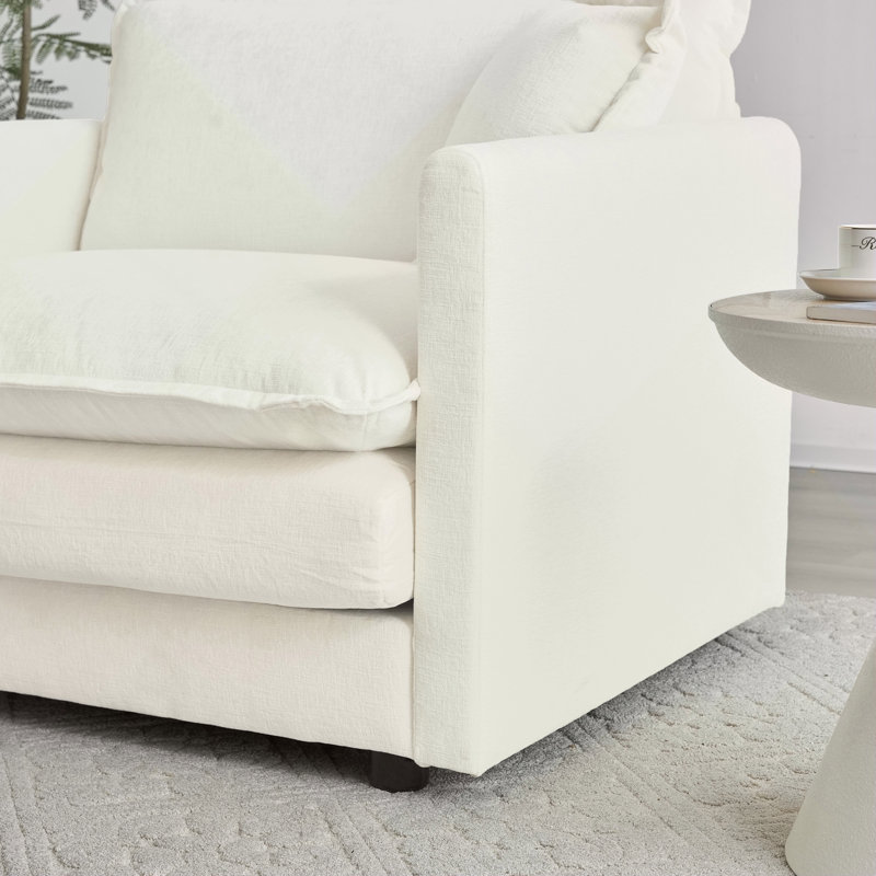 Canapé Comfort U, Blanc