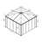 Palram - Canopia Ledro 12' W x 12' D Enclosed Patio Gazebo All-Season Outdoor Room Gray-90469402