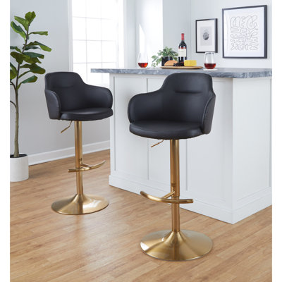 Tabouret de bar réglable avec pivot