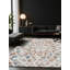 Tapis gris soyeux et moelleux-707773828