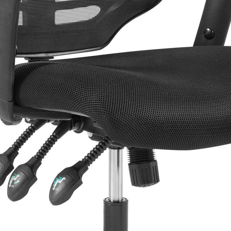 Chaise de bureau Calibrer Mesh par Modway, Noir