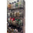 Spice Rack Organizer Wall Mounted 4-Tier Stackable Black Iron Wire Hanging Spice Shelf Storage Racks,Great for Kitchen and Pantry Storing Spices, Household Items,Bathroom and More