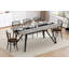 Grande table de salle à manger rectangulaire, grand bureau imperméable pour 8 personnes, table de salle à manger familiale de luxe avec pieds réglables pour la cuisine, le salon et le bureau