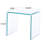 Small Clear Glass Side & End Table