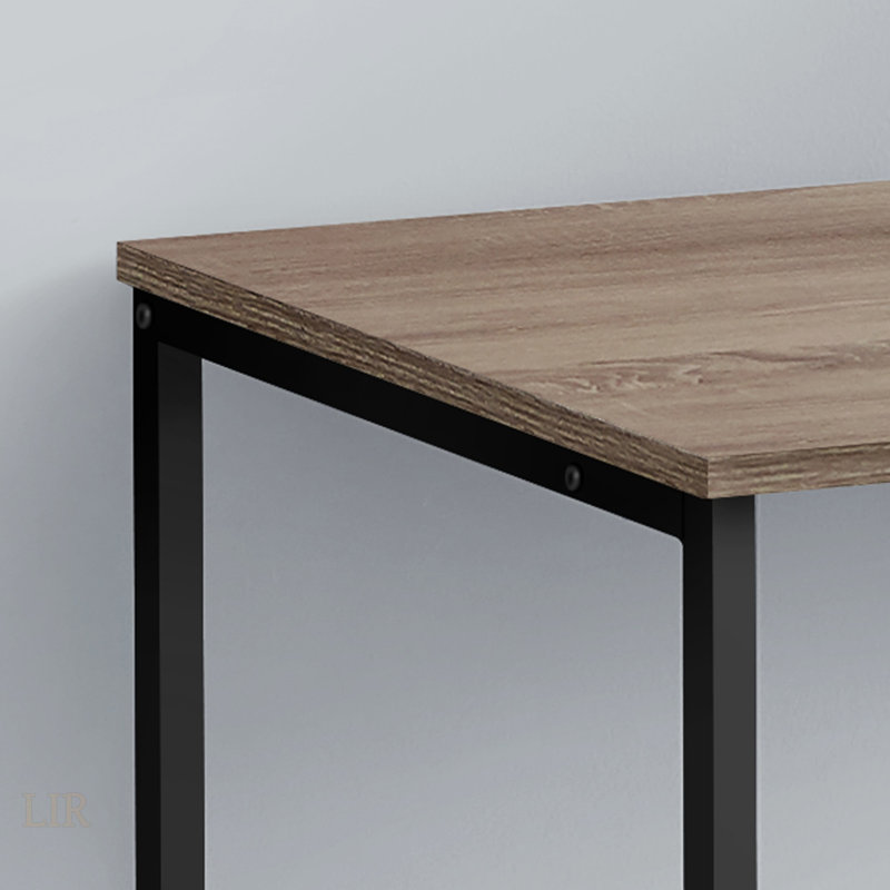 Bureau d'ordinateur contemporain avec tiroirs de rangement, polyvalent et élégant pour tout espace de travail, Taupe / Noir