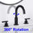 Widespread 2-handle Bathroom Faucet-64796879