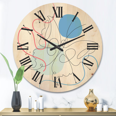 Horloge murale papillon