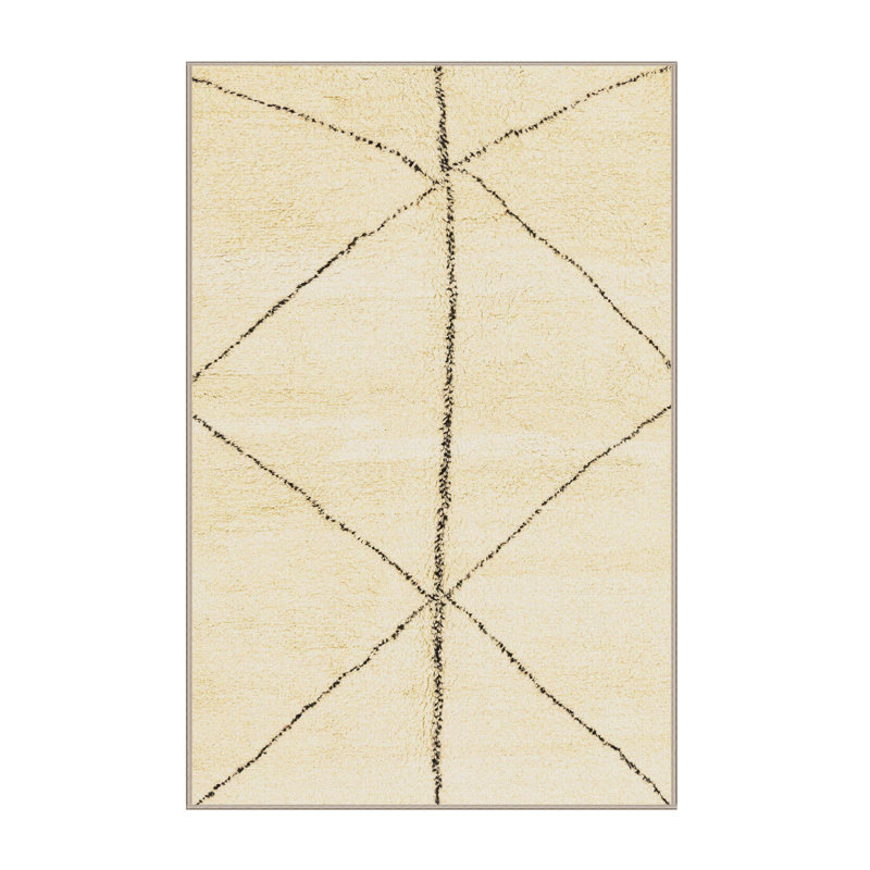 Tapis abstrait moderne 2952, Rectangle de 5 pi x 8 pi