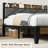 Upholstered Metal Slat Bed-1177663479