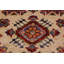 Tapis oriental ivoire / rouge en laine noué à la main 2 pi x 2 pi 11 po Lovorko