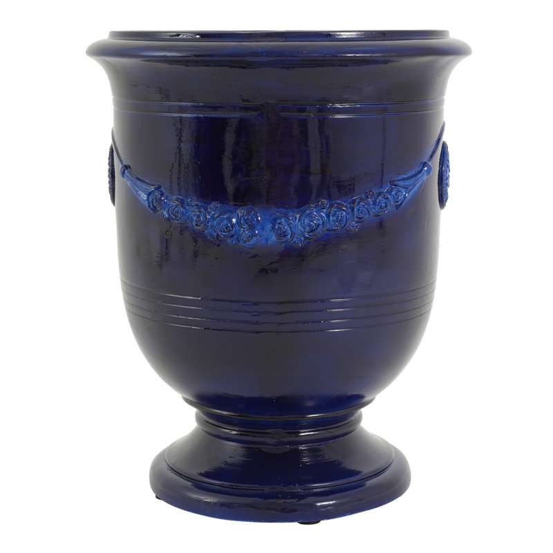 Pot à fleurs 18,11 po Roselmont Classic MGO Urne, Bleu, 1