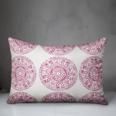 Floral Outdoor Reversible Throw Pillow