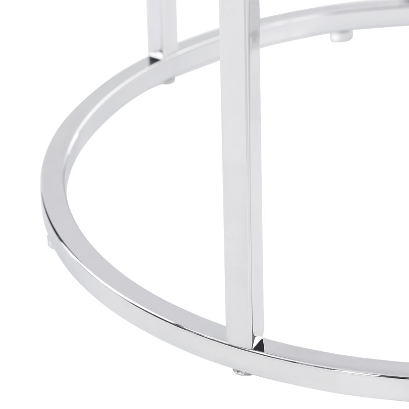 Adelbjrno Frame End Table Set, White