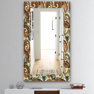 Miroir mural 13 motif cachemire