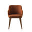 Foyer Upholstered Armchair with Wooden Base-506373487-506373472