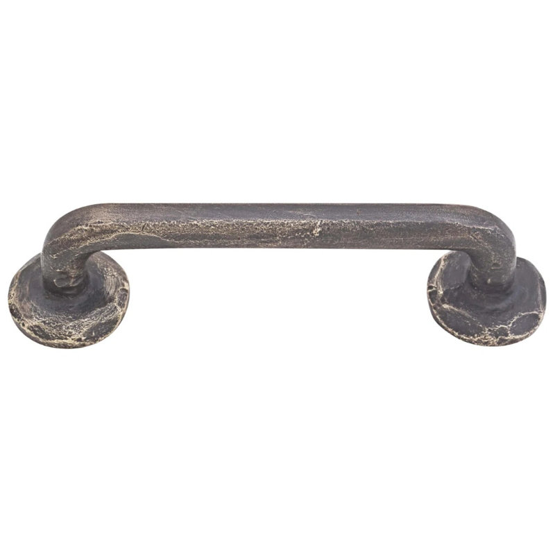 Poignée d'armoire 6 po Emtek Sandcast, Patine bronze moyen, 3.5