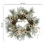 Couronne de Noël avec des lumières chaudes