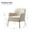 Cleo 26" Wide Contemporary Chair with Recessed Arms-398930847