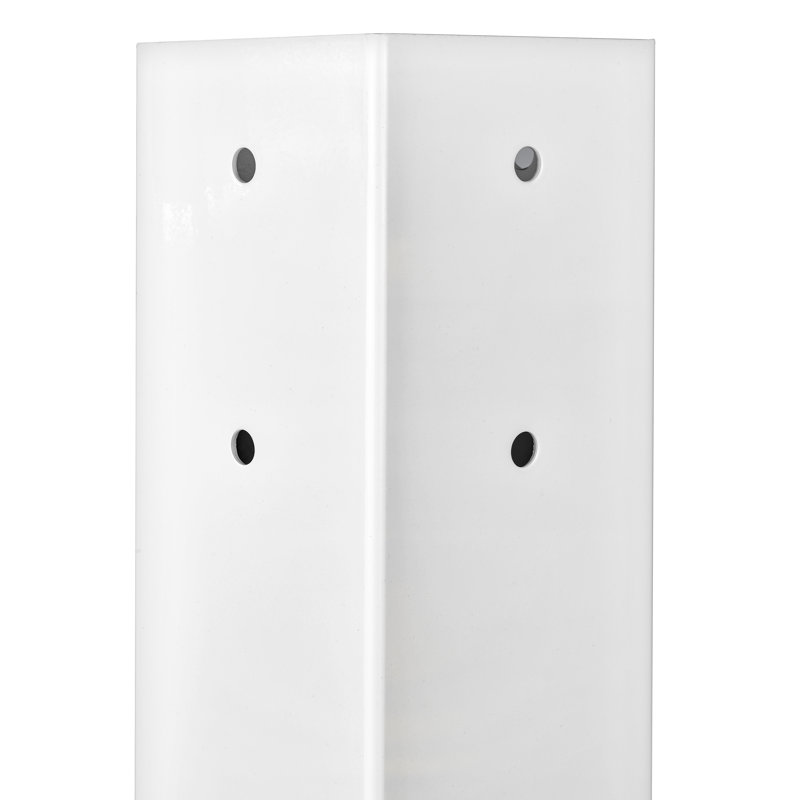H 27 po piédestal, Blanc alpin