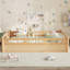 Lit plateforme pleine grandeur avec garde-corps pleine longueur, conception à profil bas, pas de sommier tapissier, finition naturelle-714020297-714020298