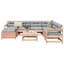 8 Piece Garden Sofa Set White Solid Wood Pine-475086743