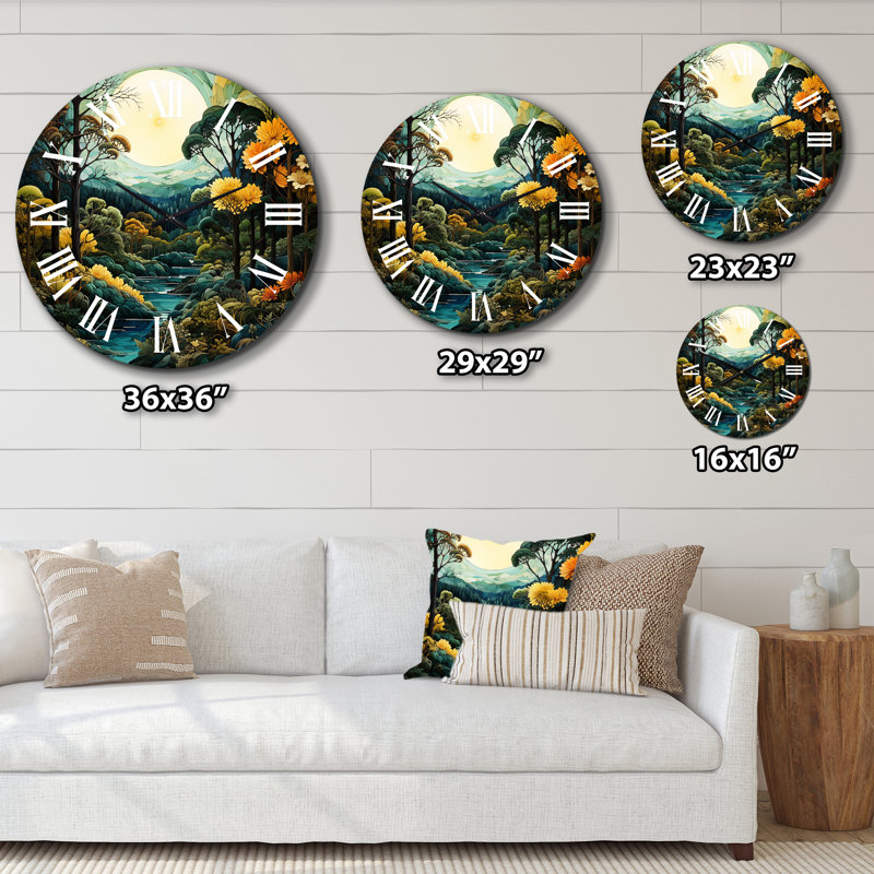 Horloge murale en métal Beena, Grand