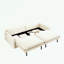 Canapé-lit convertible en chenille avec rangement, port USB et oreiller-1956552525
