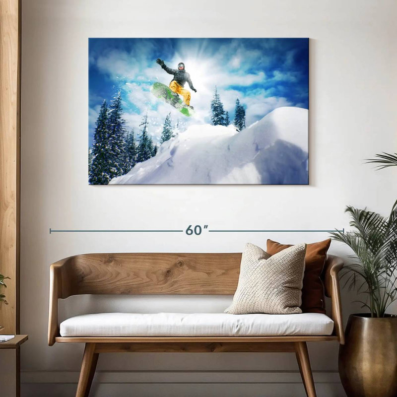Sirci Snowboarder sautant, H 30 po x l 45 po