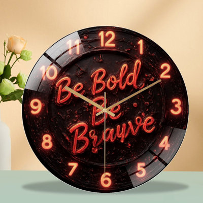 Horloge murale «Bold Be Brave» de Lava