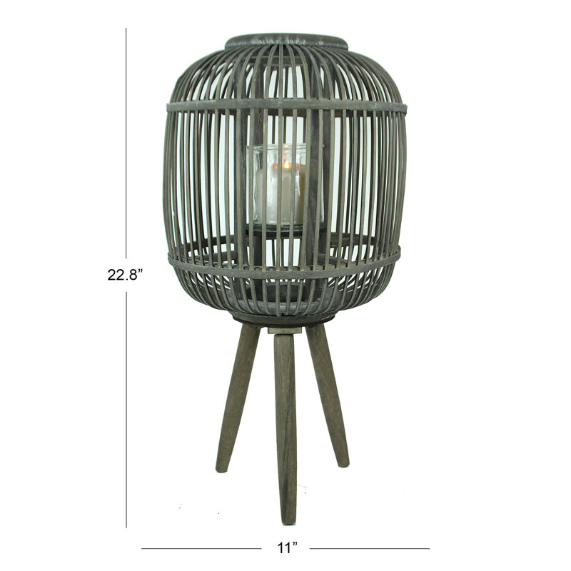 Lanterne en bois,  Gris