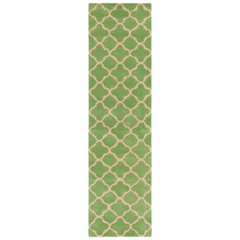 Carolene Hand Tufted Wool Geometric Rug, Runner 2'3" x 9'