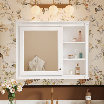 Armoire de rangement murale avec 1 tablette réglable