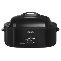 Kenmore 7-Quart Silver, Black Oval 2-Vessel Slow Cooker in the Slow Cookers  department at