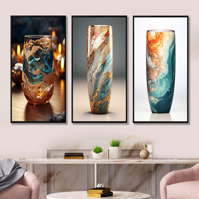 Howard - ensemble de 3 impressions sur toile Drinkware