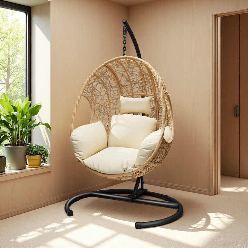 Balancelle en osier pour l'intérieur New Comming, Beige / Naturel