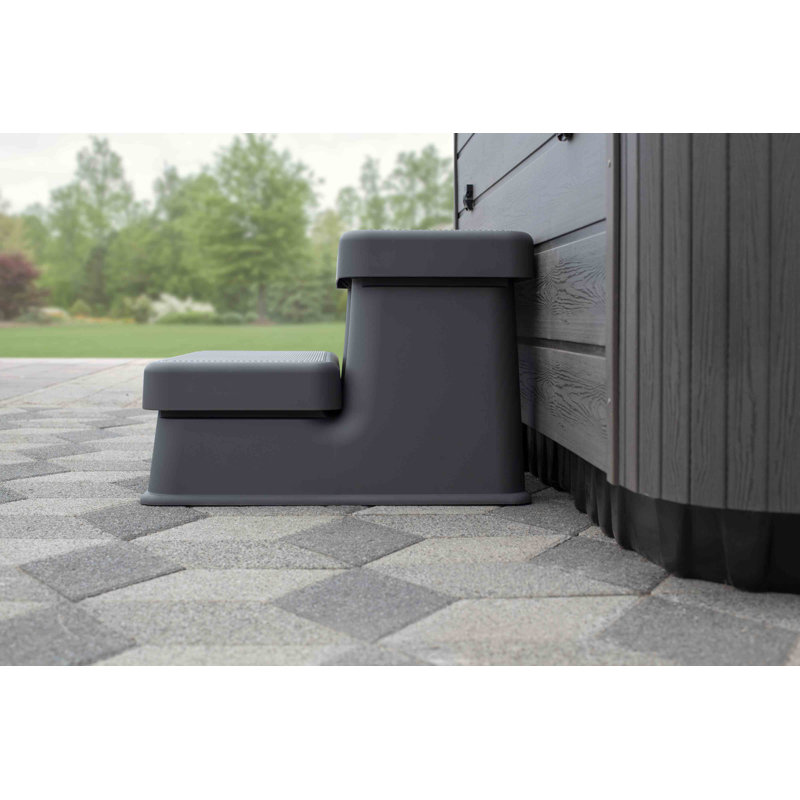 Bueno Gray UV Resistant Plastic Spa Step