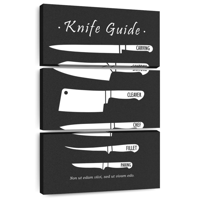 Senne Butchery Knives, 65" H x 42" W