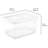 Sterilite 20 Qt Storage Boxes, Clear Plastic Containers w/ Lid, Set of 24, White