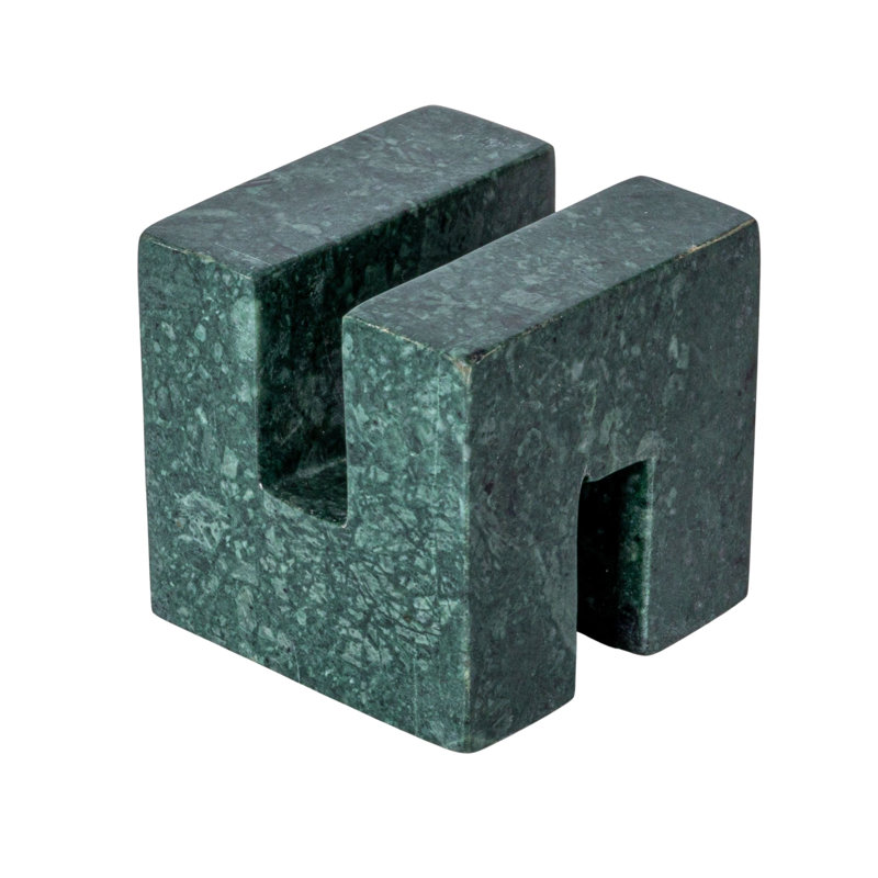 Contemporary Marble Cookbook Stand, Green