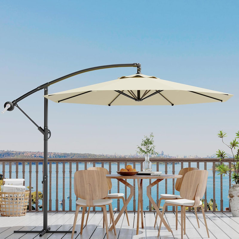 300cm Tilt Cantilever Parasol, Beige