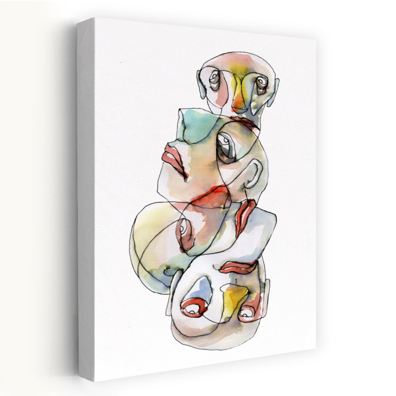 Art contemporain, art contemporain abstrait, H 60 po x l 40 po