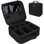 Trousse de voyage, trousse de maquillage, trousse de maquillage, trousse de rangement portable pour artiste avec cloisons réglables pour les pinceaux de maquillage, accessoires de toilette, accessoires numériques, noir