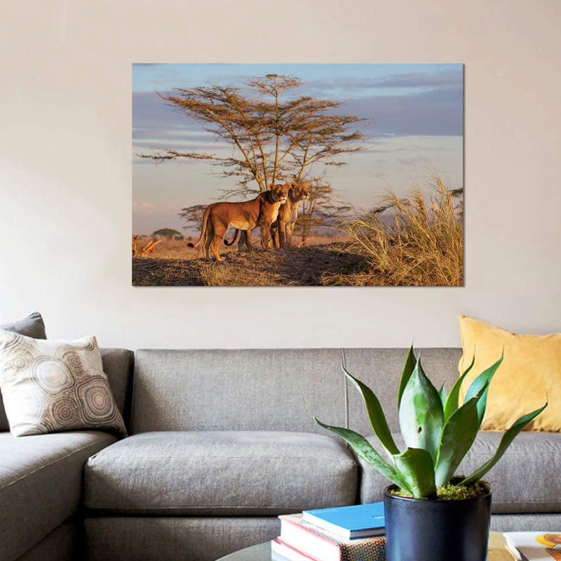 « soeurs », impression sur toile, H 26 po x l 40 po x P 1,5 po, Toile tendue, Pas de tapis