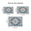Tapis lavable antidérapant rétro de style bohémien rétro pour salon, cuisine, chambre à coucher, salon, fleur-1281355794