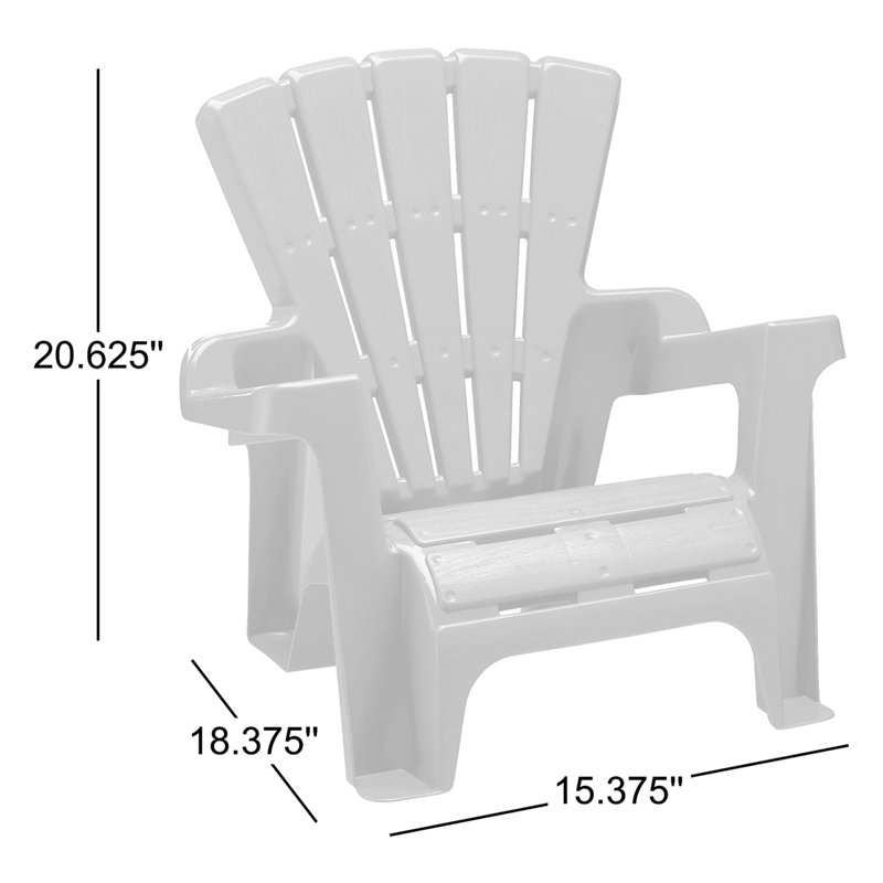 Eslinger Kids 18.5" Adirondack Chair (Set of 2) , Blue