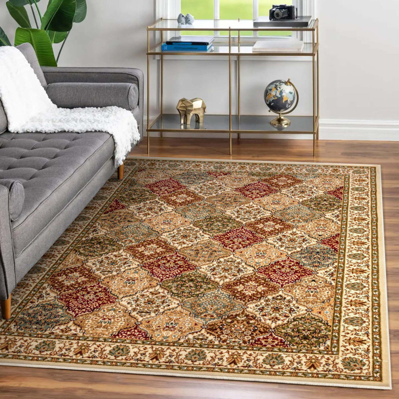 Tapis oriental rouge Chimeng Pyla, Rectangle 5 pi 3 po x 7 pi 3 po